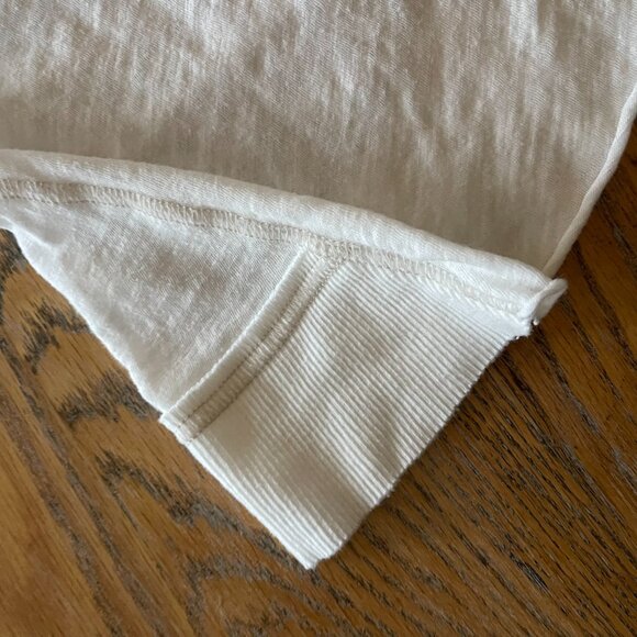 FREE PEOPLE  crop cotton poly top/open back panel/white/S - Picture 4 of 6